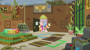 Wide view of Mane Six's escape room S7E2