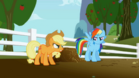 Applejack and Rainbow Dash rivalry S1E03