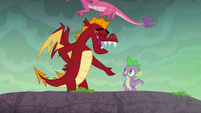 Garble wishes Spike good luck S6E5