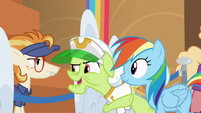 Granny Smith vouching for Rainbow Dash S8E5