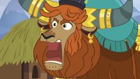 Prince Rutherford yells at the yaks to stop S7E11