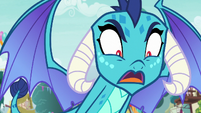 Princess Ember yelling "upset!" S7E15