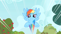 Rainbow Dash flying S1E25