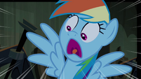 Rainbow Dash scared in Hall of Hooves S4E03