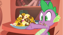 Spike looking at his freshly baked cookies S1E24