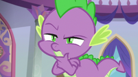 Spike looking intently at Softpad S8E4