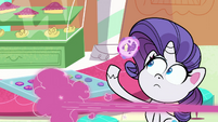 Pinkie Pie speeds away from Rarity PLS1E7a