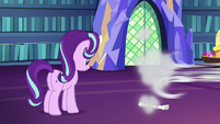 Rarity speeds away from Starlight Glimmer S6E21