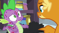 Spike puzzled by Smolder's words S8E11