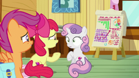 Sweetie Belle in wide-eyed surprise S9E22