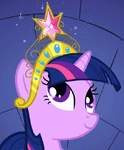 Twilight's element of magic crown cropped S1E02.png (339 KB) Twilight's first crown, the element of magic, in Friendship is Magic, part 2.