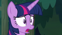 Twilight Sparkle aghast at Pinkie's words S8E13