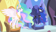 Celestia and Luna in shock S4E24