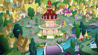 Crowd in Ponyville town square S4E16