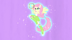 Fluttershy hovering with tambourine EG2.png