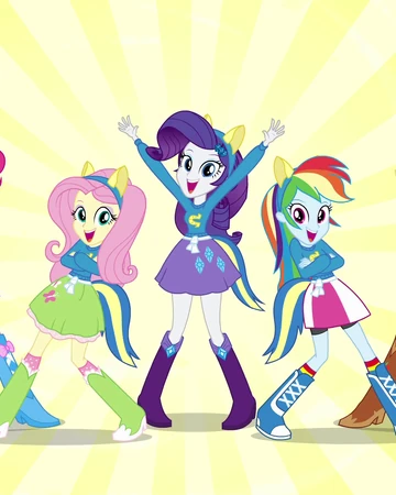 Equestria Girls Cancion De La Cafeteria My Little Pony La Magia De La Amistad Wiki Fandom Tras permanecer atrapada en la luna durante siglos, nightmare moon es libre y ha cubierto ponyville con su oscura noche. my little pony