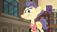 Pouch Pony looking annoyed at Maud S6E3