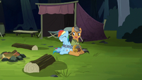 Quibble Pants laughing at henchponies S6E13