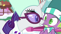 Rarity and Spike nose-to-nose MLPBGE