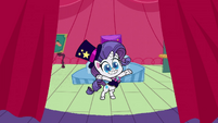 Rarity appears from behind the curtain PLS1E9b