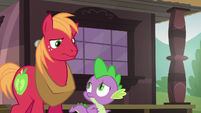 Spike and Big Mac look at each other confused S6E17