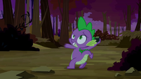 Spike throwing a rock S2E21