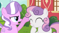 Anypony home? Equestria to Sweetie Belle!