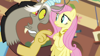 Discord calls Fluttershy's friends nasty S03E10