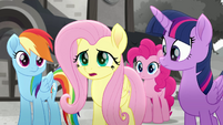 Fluttershy apologizing to Sunny Skies MLPRR