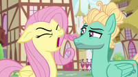 Fluttershy yelling at Zephyr Breeze S6E11