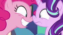 Pinkie Pie bumping noses with Starlight S8E3