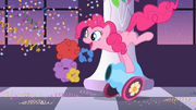 Pinkie Pie firing her cannon S2E9