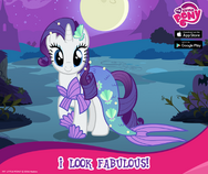 Rarity Nightmare Night promotion MLP mobile game