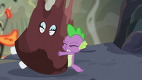 Spike pulling Rarity to safety S6E5