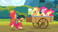 The Apples and Pinkie singing the reprise S4E09