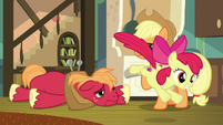 Apple Bloom leaves to continue hunting S9E10