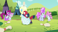Orchard Blossom tangled in her bloomers S5E17