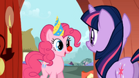 You're still a clown, Pinkie, even without the red nose.