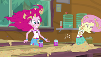 Pinkie and Fluttershy covered in dough EG4