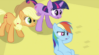 Rainbow Dash at the ground S2E26