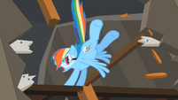 Rainbow Dash kicking S02E03