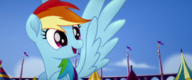 Rainbow Dash thirsty for apple cider MLPTM