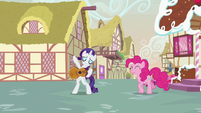 Rarity about to play guitar S7E9