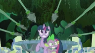 Twilight i Spike otoczeni.