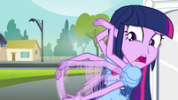 Twilight flailing her arms EG