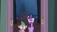 Twilight Sparkle's happy.