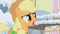 Applejack snow must be melted "pronto" S1E11