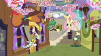 Discord and Fluttershy holding butterfly nets S7E12