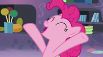 Pinkie "how friendly and wonderful and great Equestria really is!" S5E11