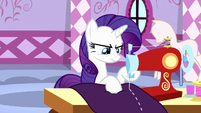 Rarity sewing at Carousel Boutique S8E18